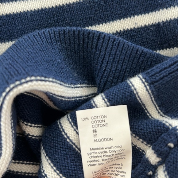 📫BUY 2 for $20📫 GAP Kids Sweater dress Striped Navy Blue/Pink size M 8-9 - Picture 6 of 6